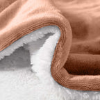 480GSM Heavy Sherpa Fleece Blanket Double-Sided Reversible Warm Throw for Couch Bed Office Travel All Season Comfort Sofa Decoration Holiday Gift