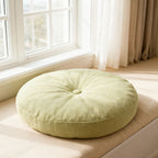 Round Seat Cushion 40x40cm 15cm Thick Firm Futon Meditation Mat Removable Linen Cover Chair Pad for Office Dining Chair Home Decor All Seasons Christmas