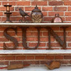 Rustic Metal Letter Wall Decor 12-Inch Tall Slim Iron Alphabet A-Z, Vintage Industrial Wall Art Sign for Home Kitchen Bar Shop, Personalized Name Monogram Holiday Gift for Christmas Thanksgiving – 26 Letters