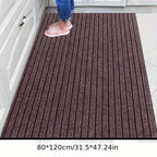 Striped Non-Slip Floor Mat with Rubber Bottom - Dust Removal Entrance Door Mat for Kitchen, Entryway & Indoor Use, Easy Clean Durable Carpet Mat in Multiple Sizes & Colors