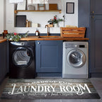 Non-Slip Runner Rug Washable Machine Wash Kitchen Mat Laundry Room | Front of Washer Dryer Bathroom Hallway Porch Floor Mat – White Blue Green Black Red, 45x120 & 45x150cm Easy Care