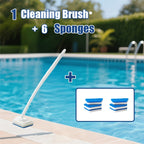 Shower & Bathtub Cleaning Brush Set with Replaceable Heads – Tile, Wall, Floor & Window Glass Scrubber – 7pc / 11pc / 16pc