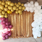 Sequin Backdrop Curtains – Glitter Party & Wedding Background Panels, 2ft×8ft per Panel, 4/6/8 Panel Sets, 29 Colors for Birthday, Stage, Bridal & Event Decor