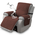 Chenille Knit Recliner Chair Cover 1pc – Non-Slip Sofa Slipcover with Elastic Straps & Drawstring for Large Recliners, Washable Pet Furniture Protector for Dogs Cats, Home Decor