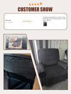 T-Cushion Armchair Cover Anti-Slip Double-Sided Design, Machine Washable Elastic Band Closure Chair Slipcover, Pet-Friendly All-Season Furniture Protector, Available in Small & Large – 8 Colors