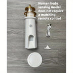 Moon Lighthouse Night Light with Projector & Motion Sensor, USB Rechargeable or Plug-In Moonlight Lamp with Auto-On Body Sensor, Decorative Bedroom Night Light & Unique Home Decor Gift