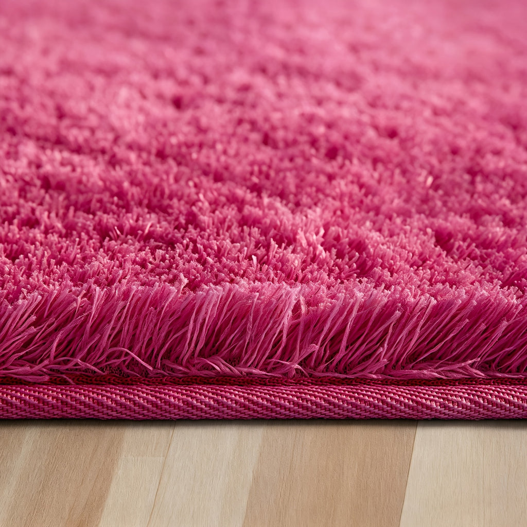 Shaggy Plush Area Rug Soft Non-Slip Fluffy Floor Carpet for Living Room Bedroom Bedside 6 Colors 4 Sizes