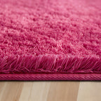 Shaggy Plush Area Rug Soft Non-Slip Fluffy Floor Carpet for Living Room Bedroom Bedside 6 Colors 4 Sizes