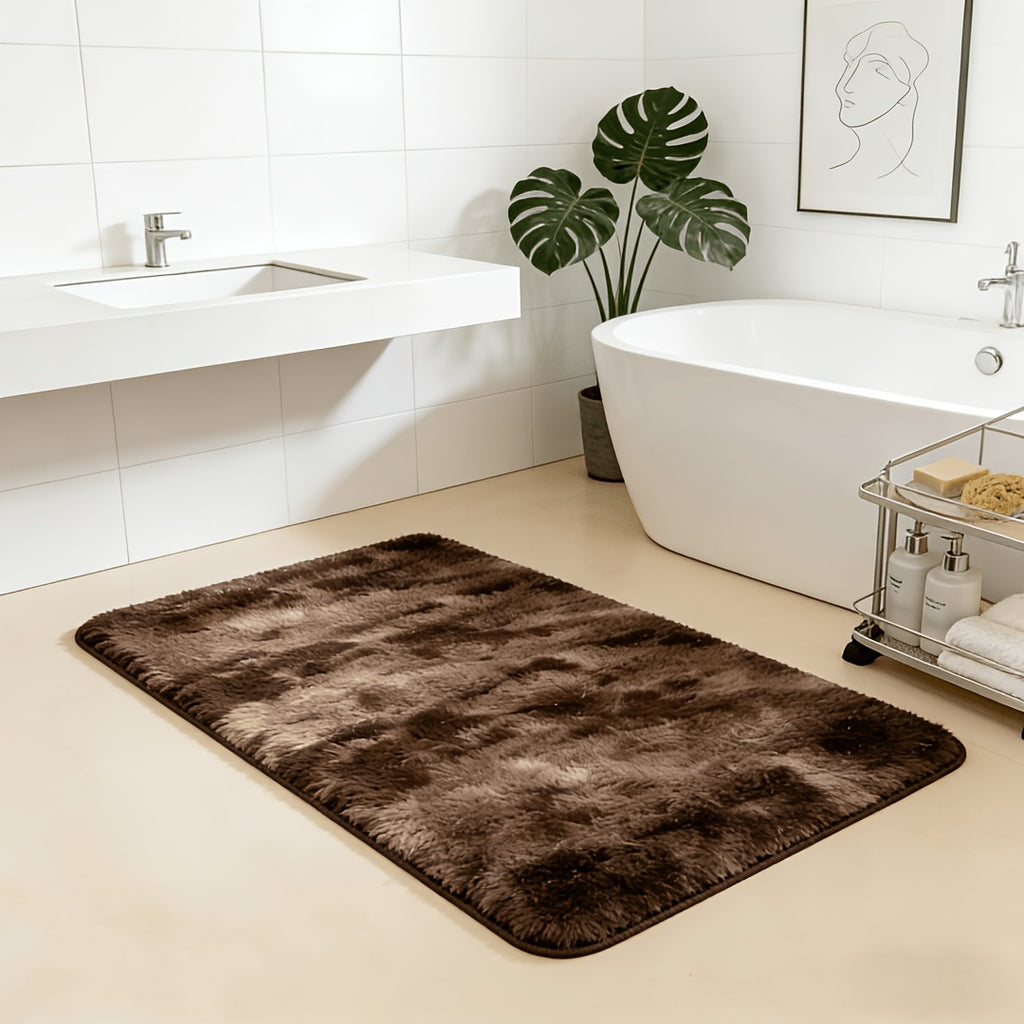 Tie-Dye Fluffy Area Rug – Ultra-Soft Thickened Plush Indoor Mat for Living Room, Bedroom & Office, 9 Colors 6 Sizes, Boho Machine-Woven Floor Carpet