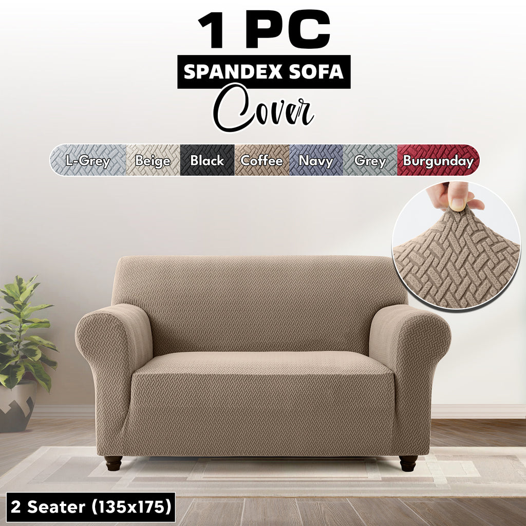 Stretch Spandex Sofa Cover 1 2 3 Seater Elastic Couch Slipcover Anti-Scratch Pet-Friendly Machine Washable Furniture Protector Holiday Gift