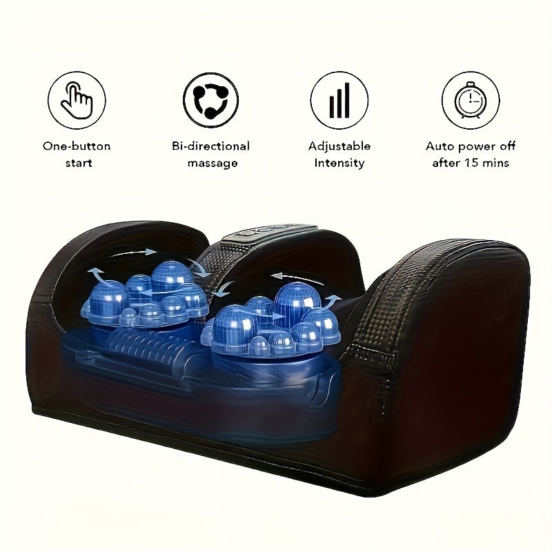 Foot Massager with Heat & Deep Kneading Compression for Legs, Feet & Arms – Electric Shiatsu Foot Massager for Home or Office Relief, Ideal Gift for Birthday, Christmas, Valentine's Day & Holidays