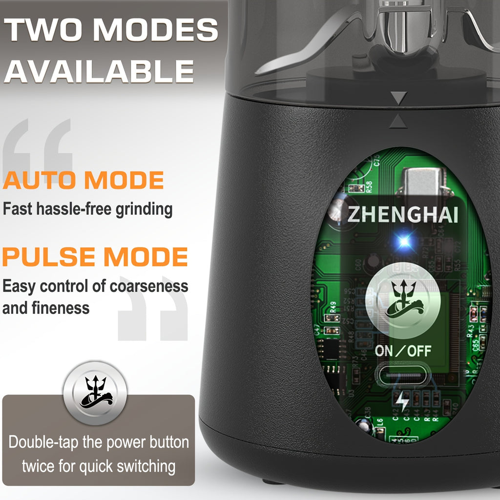 P2 Portable Electric Spice Grinder 150W – USB-C Rechargeable, Pulse Mode, Fast Grinding for Spices & Herbs | Travel Size | 5 Colors