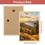 16x24 Picture Frame 3 Pack Scratch-Proof Poster Frames White Black Gold Natural Slide-In Horizontal Vertical Wall Mount for Photo Gallery