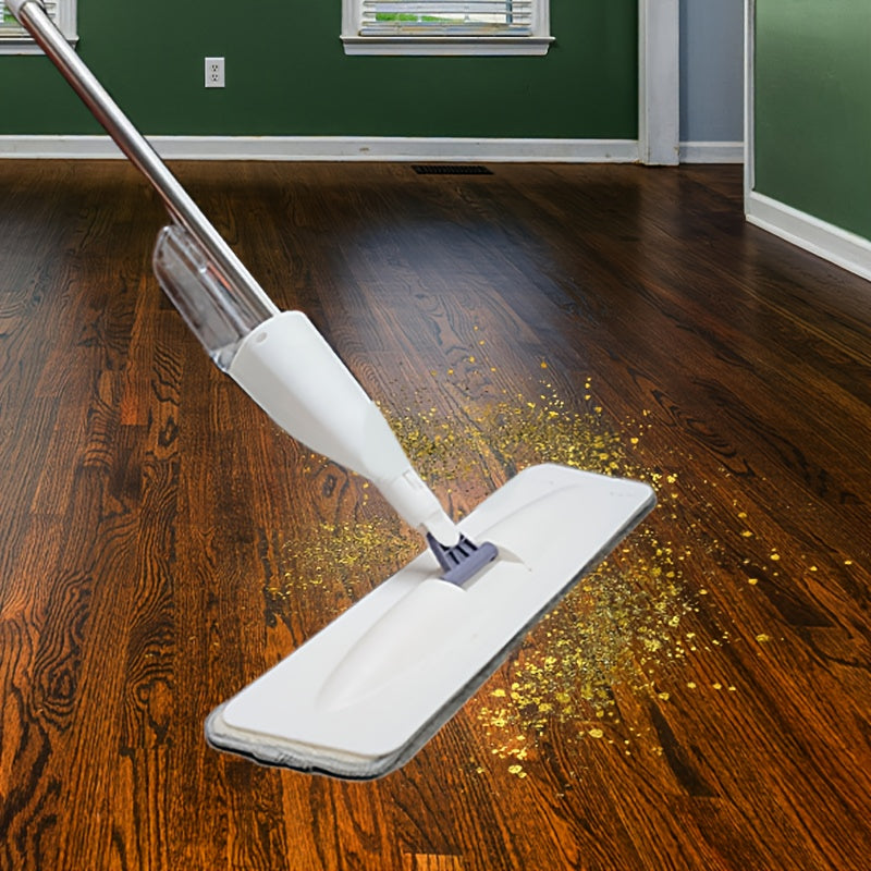 Microfiber Spray Mop with Reusable Pads for Hardwood, Tile & Ceramic Floors – Wet & Dry Cleaning Long Handle Mop