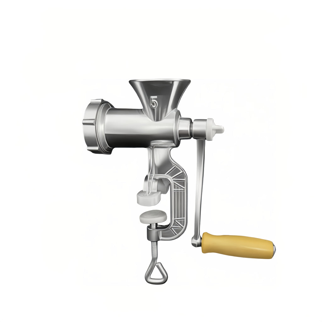 Manual Meat Grinder with Table Clamp – Heavy-Duty Stainless Steel Hand Crank Food Processor for Grinding Meat, Vegetables & Spices – No Electricity Required, Easy to Clean Kitchen Tool