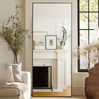 Arched Floor Mirror Full Length 58x18 Inch – Freestanding Leaning or Wall-Mounted Full Body Mirror with Rustproof Stand, Modern Arch Design for Bedroom, Living Room & Cloakroom