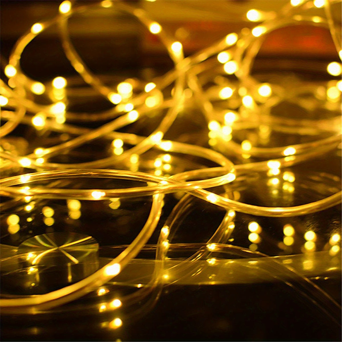 Solar String Lights Outdoor 36FT 100 LED with 8 Lighting Patterns, Waterproof Solar Powered Fairy Lights for Patio, Garden, Trail, Pool, RV, Aquarium, Christmas & Halloween Decoration, Multicolor Warm White