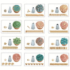 22pcs Cake Decorating Set with Rotating Turntable Stand - 12 Stainless Steel Piping Tips, Icing Spatula, 3 Scrapers & Pastry Bags, Complete Cake Decoration Kit for Home Bakers