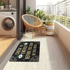 Check Ya Energy Doormat Quick Dry Anti-Slip Funny Welcome Mat for Entryway Indoor Bedroom Rug 2 Sizes
