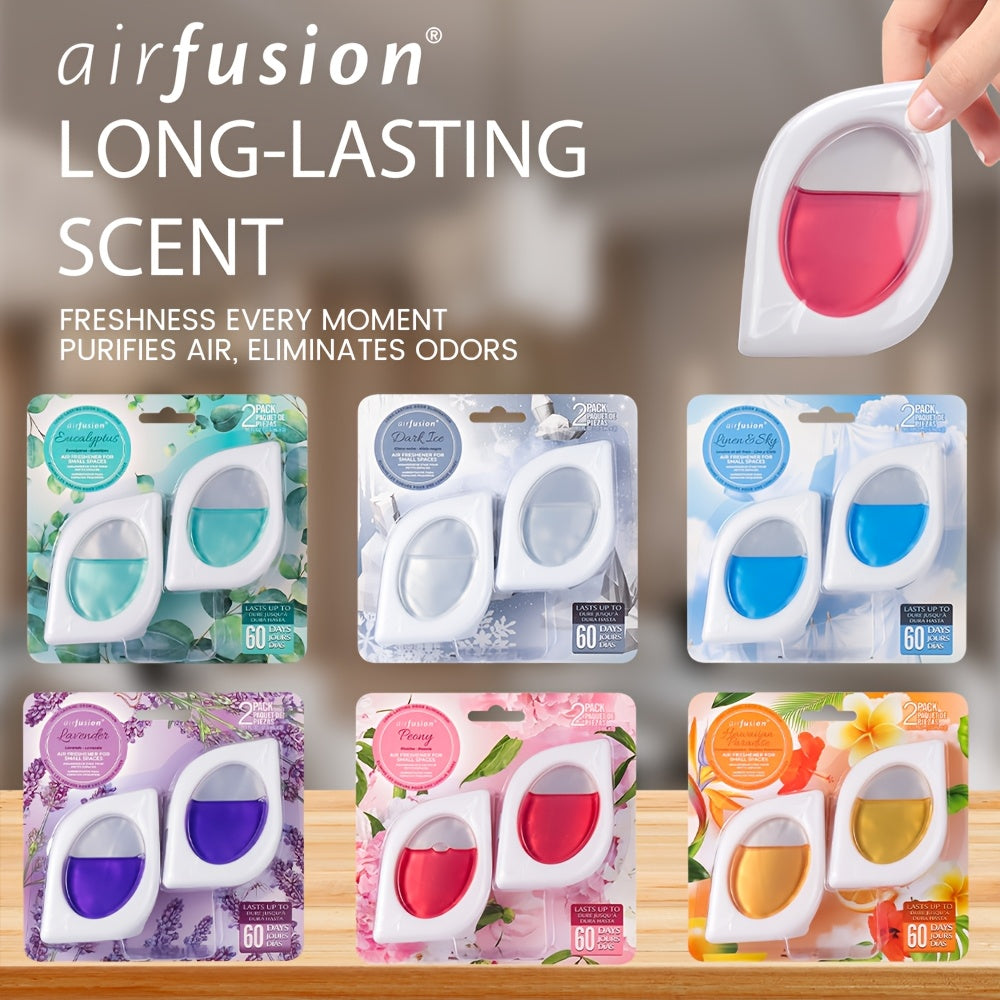 Small Space Air Freshener 2, 6 or 12 Pack – Odor Eliminator for Closets, Bathrooms & Pet Areas, 6 Scents, 0.25 fl oz Each Lasts Up to 30 Days, Fresh Scent Home Deodorizer
