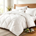 Quilt Set 3 Piece Lightweight Breathable Comforter with Pillowcases - Diamond Pattern Ultra-Fine Fiber Soft Bedding Set 42 Colors Twin Queen King Pinch Pleat