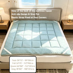 Cooling Breathable Mattress Topper | Soft Fiber Fill | Woven Fabric Cover | All Seasons | 6 Colors | Twin Full Queen King