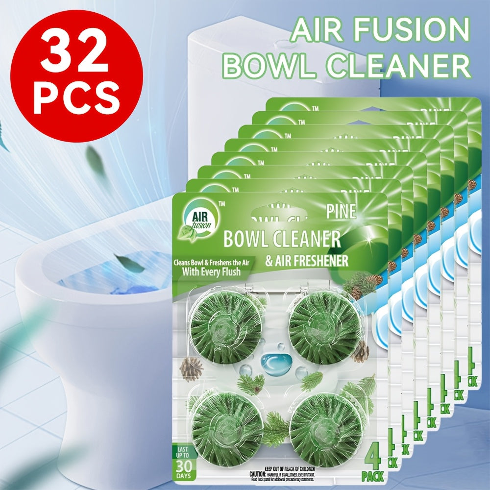 Automatic Toilet Cleaner Tablets 32 Pack, Drop-In Tank Formula Cleans & Deodorizes with Every Flush, Removes Tough Stains & Leaves Fresh Lavender Scent for Continuous Bathroom Hygiene