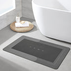 Diatomaceous Earth Bath Mat Non-Slip Absorbent - Quick Dry Stone Bathroom Rug, Soft Floor Mat for Bathroom Kitchen Door, 4 Colors 2 Sizes