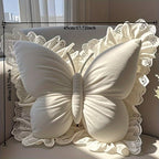 Butterfly Shaped Throw Pillow Cute Decorative Bow Pillow for Bed Sofa – Soft 3D Accent Pillow for Girls Bedroom Home Decor