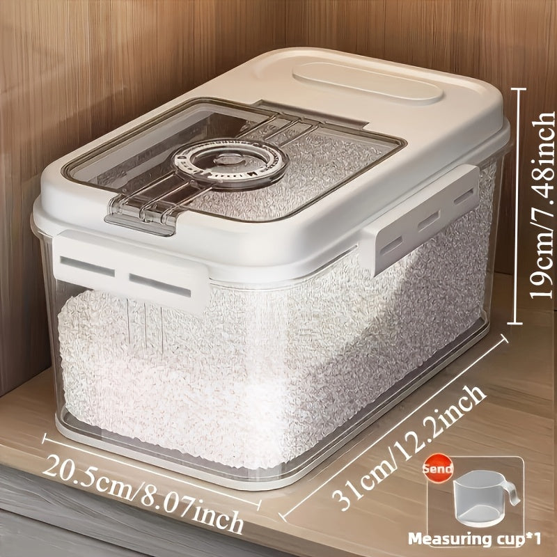 Large Capacity Grain Storage Container Sealed Rice Box Insect-Proof Moisture-Proof Flour Storage Bin for Rice Grains - Multiple Sizes