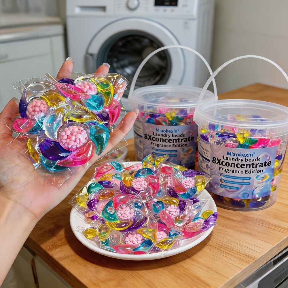 6-in-1 Laundry Gel Beads Pods – Concentrated Detergent with Fragrance, Stain Removal, Chlorine-Free, Color Safe – 200g / 600g / 1150g