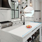 Silicone Kitchen Counter Mat Extra Large, Nonslip Heat Resistant Countertop Protector, Nonstick Waterproof Craft Mat & Table Placemat, Multi-Size in Gray, Black & Translucent