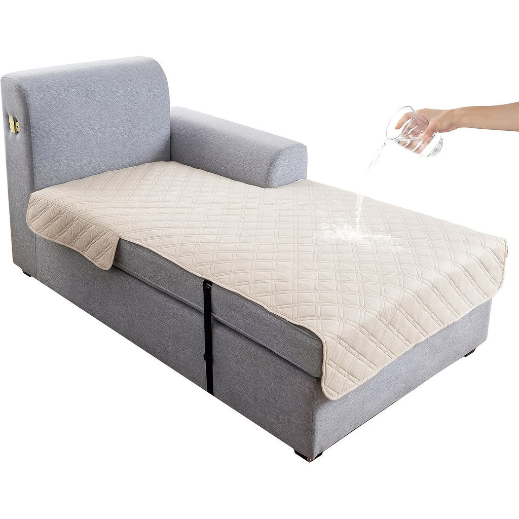 L-Shape Sectional Sofa Cover Non-Slip Machine Washable Chaise Lounge Slipcover Pet-Friendly Loveseat 3-Seater Right Chaise 9 Colors