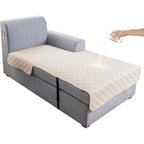 L-Shape Sectional Sofa Cover Non-Slip Machine Washable Chaise Lounge Slipcover Pet-Friendly Loveseat 3-Seater Right Chaise 9 Colors