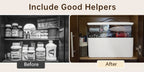 Medicine Organizer Cabinet 3 Tier Portable First Aid Box with Leather Handle BPA Free Airtight Moisture Resistant Medicine Storage for Home Office Bathroom Desktop