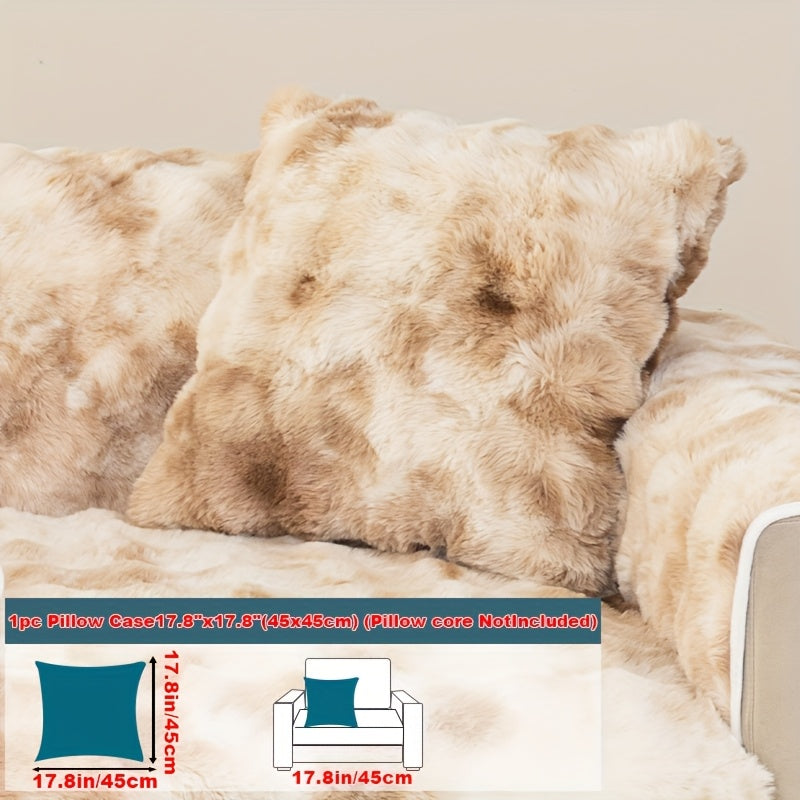 Plush Gradient Velvet Sofa Cover 450-500gsm Super Soft Warm Winter Pet Friendly Non-Slip Machine Washable Modern Style 1 2 3 4 Seater Living Room Couch Protector