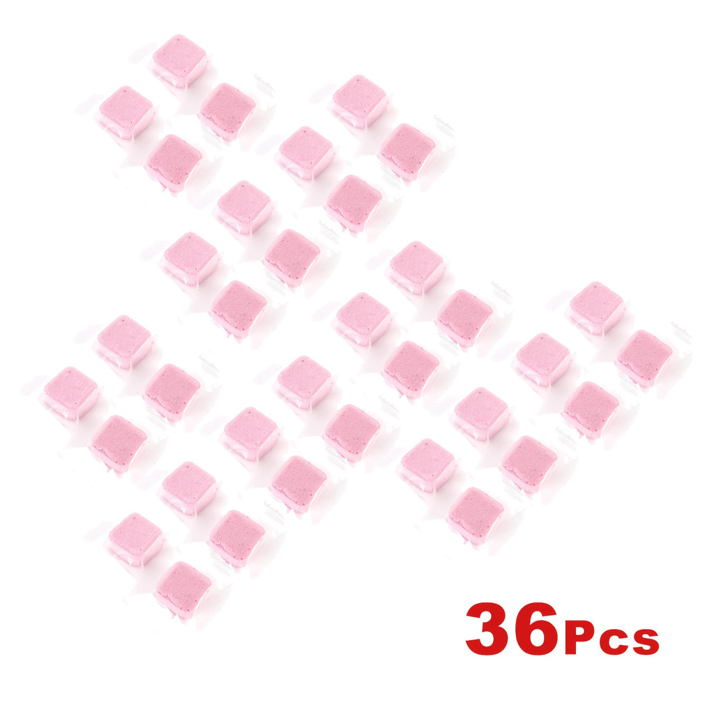 Toilet Bowl Cleaner Tablets Pink Effervescent Automatic Cleaning Tabs Powerful Descaling Deodorizing Long-Lasting Fragrance Household Bathroom 36 72 108 Pcs