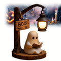 Boo Ghost 3D Resin Halloween Night Light – Cute Reading Lantern, Warm Indoor Glow, Decorative Lamp for Bedroom & Living Room – Ghost Theme Gift with Exquisite Details