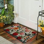 Floral Floor Mat Anti-Slip Indoor Outdoor Rug – Soft Non-Slip Entrance Mat for Living Room, Kitchen, Bedroom & Hallway | 3 Sizes
