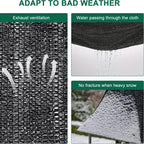 40% Shade Cloth with Grommets for Greenhouse, Garden & Pergola – Mesh Sunshade Netting for Plant Heat Protection, Chicken Coops & Outdoor Patios