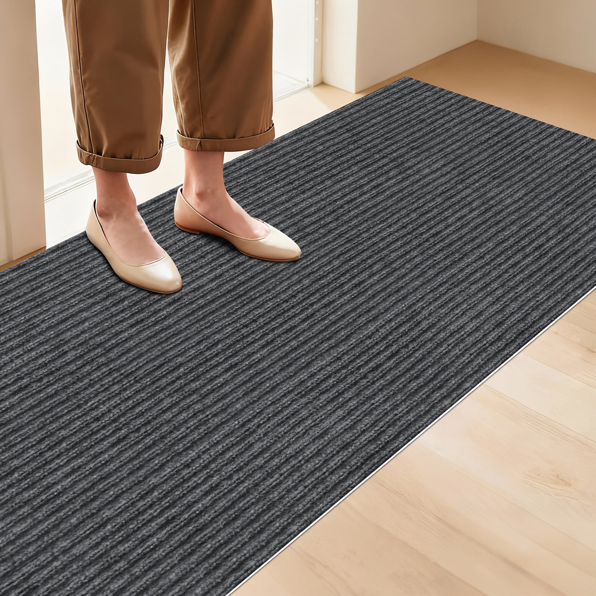 Non-Slip Peel-and-Stick Aisle Runner – 7mm Thick, Self-Adhesive, Easy to Cut | Kitchen, Hallway & Staircase | 3 Colors, 4 Sizes | Nuvia Haven