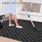 Runner Rug for Hallway Entryway Kitchen – Indoor Outdoor Non-Slip Rubber Backing, 200+ Custom Sizes, 8 Colors, Stain Resistant Low Pile Carpet Runner