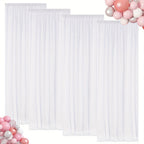 Sequin Backdrop Curtains 4 Panels 2FT x 8FT Glitter Party Decorations for Wedding Birthday Photo Booth Stage Background 30+ Colors