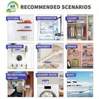 Dehumidifier Boxes 6-Pack Scented Moisture Absorber & Odor Eliminator – No Electricity, Compact PVC, 4 Scents for Closet, Bathroom, Bedroom, RV & Boat (Lavender, Fresh Linen, Jasmine, Bamboo Charcoal)