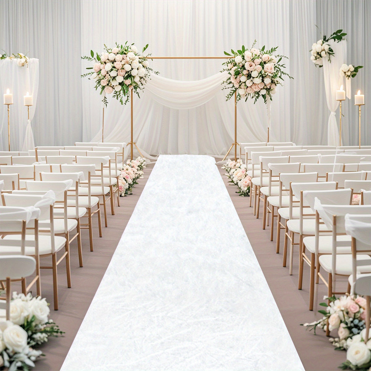 Extra Long Wedding Aisle Runner, 2x15FT – Elegant Ceremony Pathway Mat for Weddings, Parties & Events