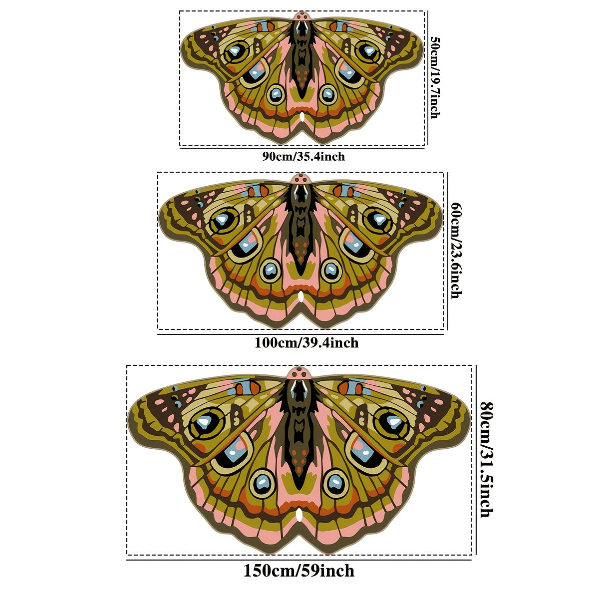Butterfly Shaped Plush Rug Soft Carpet for Living Room Bedroom Bedside Creative Artistic Decor Modern Minimalist 2 Colors 3 Sizes