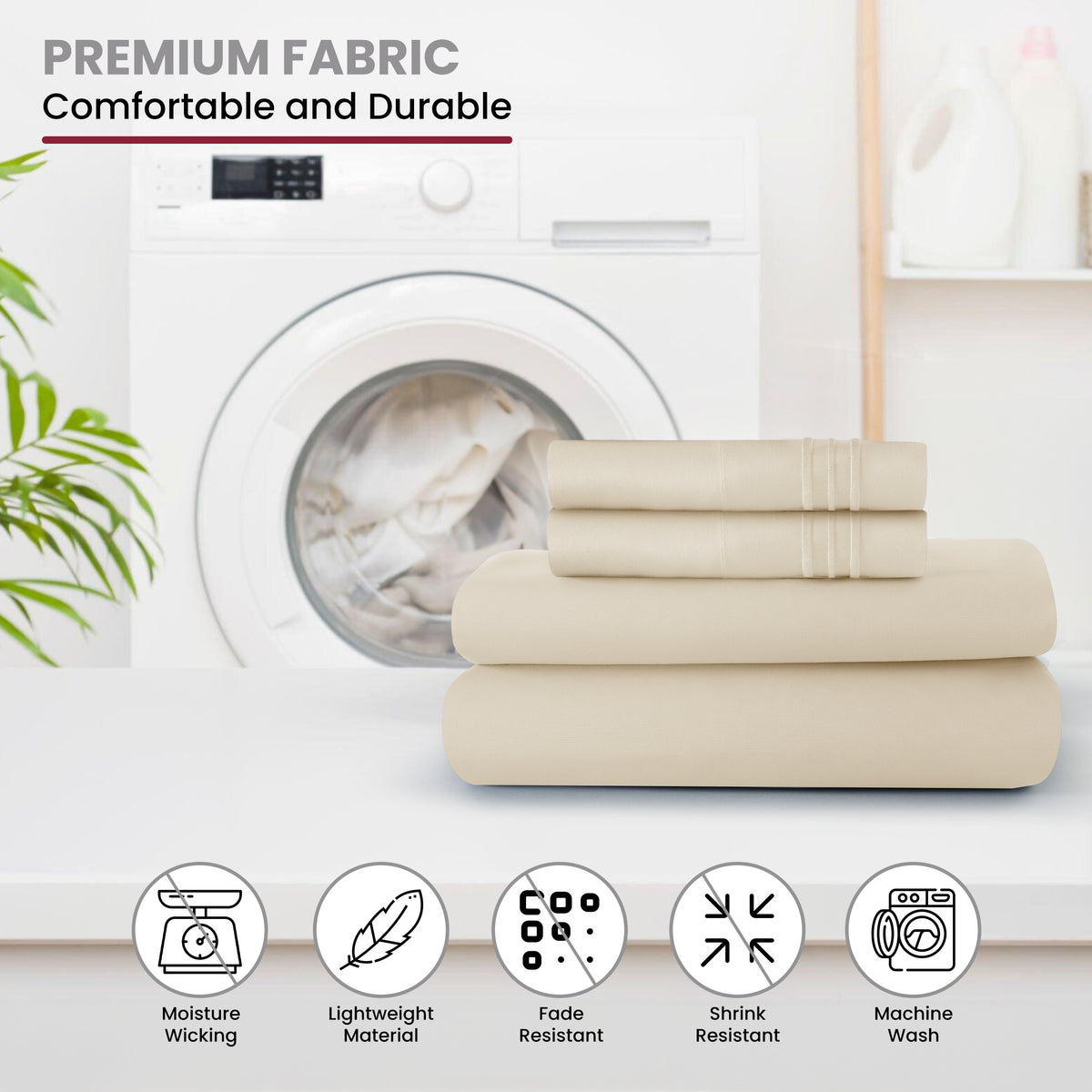Brushed Microfiber Bed Sheet Set 6 Piece with Embroidered Pillowcases - Hotel Luxury Deep Pocket 16 Inch, Soft Breathable All Season, 24 Colors, Twin Twin XL Full Queen King Cal King