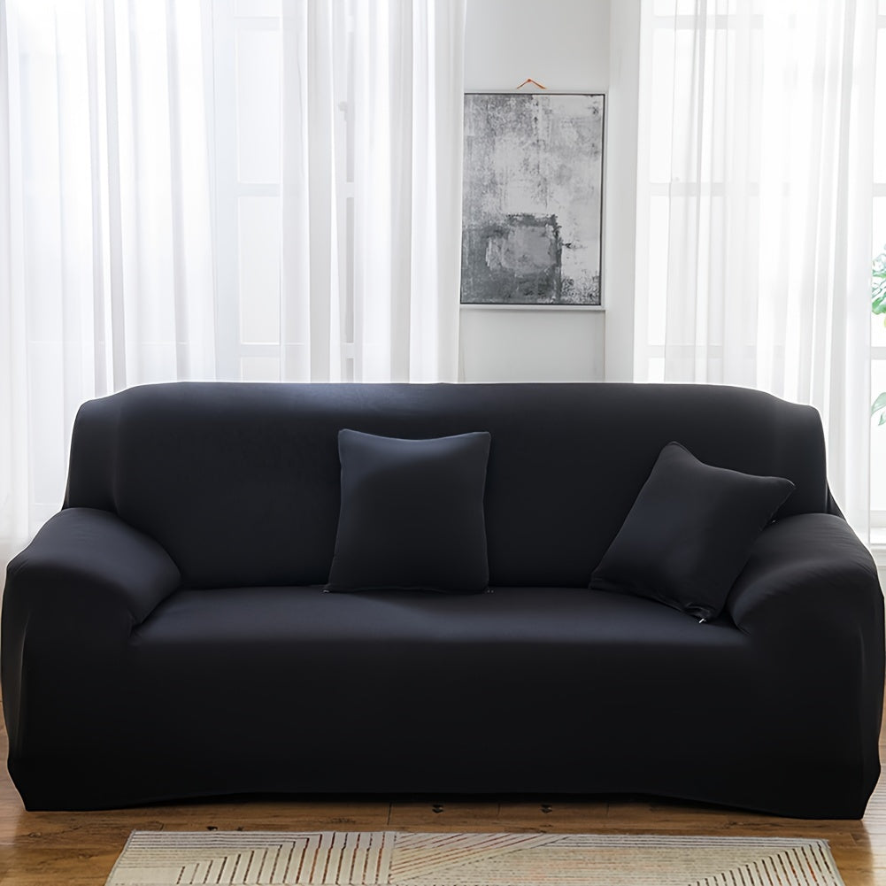 Printed L Shape Sofa Cover with Pillowcase – High Stretch Elastic Spandex Slipcover for 1 2 3 4 Seater Sectional, Pet Dog Furniture Protector for Living Room