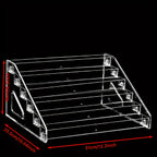 Stackable Nail Polish Storage Box, 5 & 6-Tier Clear Organizer for Nail Polish, Makeup & Beauty Accessories — Space-Saving Vanity & Countertop Display