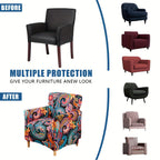 Stretch Armchair Slipcover 1pc - Mid Century Modern Accent Chair Cover with Arms Soft Furniture Protector for Living Room Office Reception Reading Machine Washable
